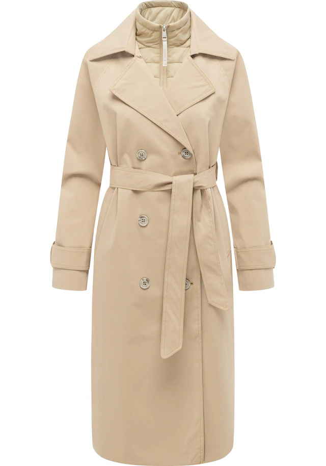 Ragwear Trenchcoat »Trenchie Y« Damen Übergangsmantel mit herausnehmbarem Inlay