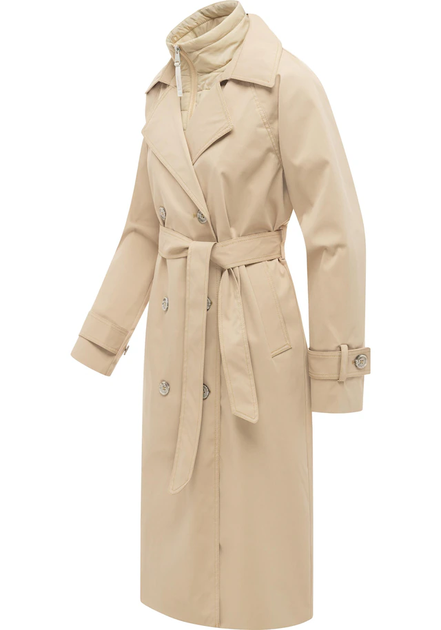 Ragwear Trenchcoat »Trenchie Y« Damen Übergangsmantel mit herausnehmbarem Inlay