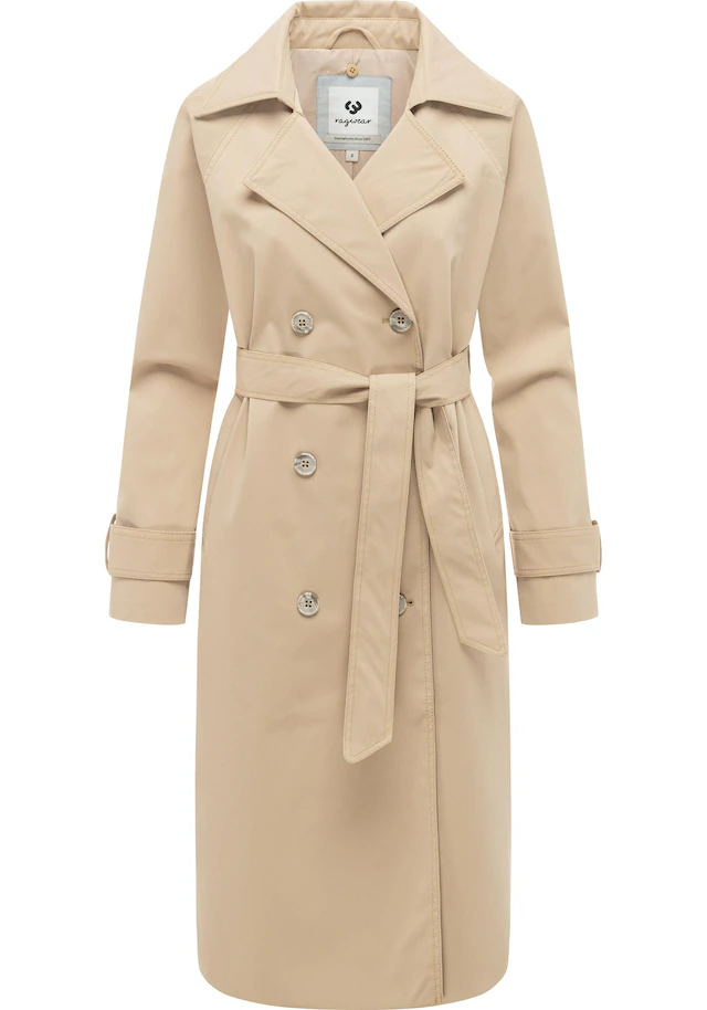 Ragwear Trenchcoat »Trenchie Y« Damen Übergangsmantel mit herausnehmbarem Inlay