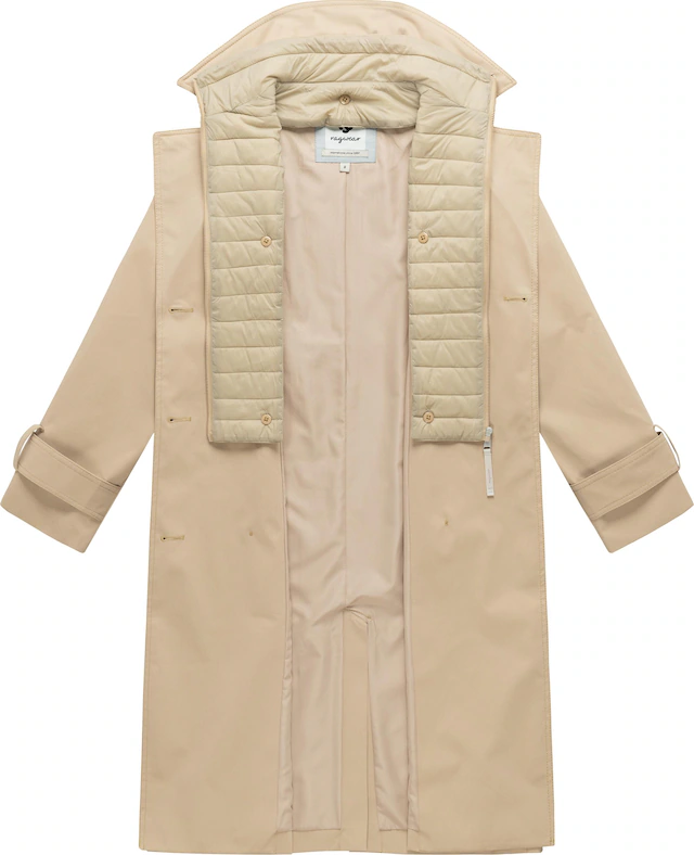 Ragwear Trenchcoat »Trenchie Y« Damen Übergangsmantel mit herausnehmbarem Inlay