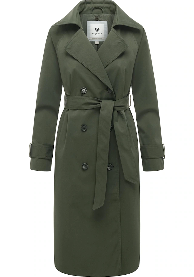 Ragwear Trenchcoat »Trenchie Y« Damen Übergangsmantel mit herausnehmbarem Inlay