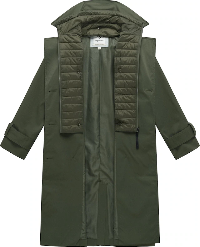 Ragwear Trenchcoat »Trenchie Y« Damen Übergangsmantel mit herausnehmbarem Inlay