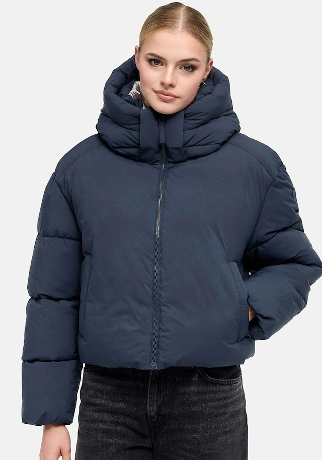 Marikoo Winterjacke »Zilvaa« mit Kapuze Damen Steppjacke mit Kapuze in Daunenoptik warm und leicht
