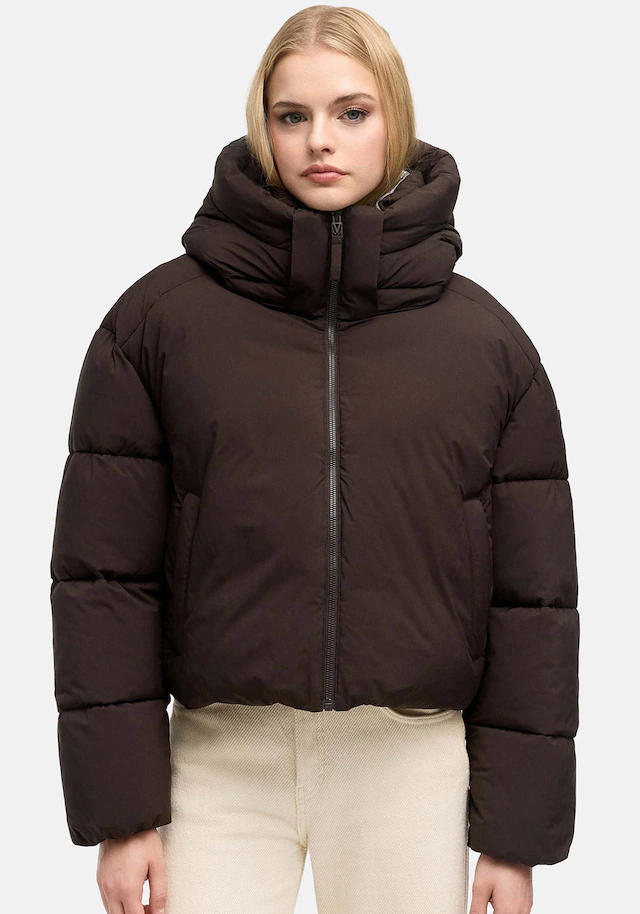 Marikoo Winterjacke »Zilvaa« mit Kapuze Damen Steppjacke mit Kapuze in Daunenoptik warm und leicht