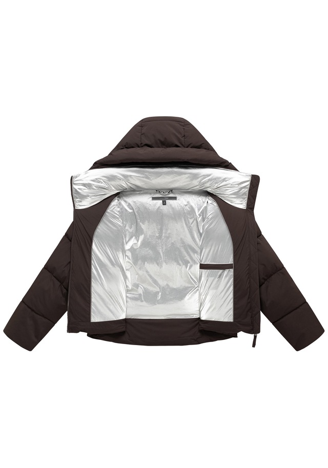Marikoo Winterjacke »Zilvaa« mit Kapuze Damen Steppjacke mit Kapuze in Daunenoptik warm und leicht