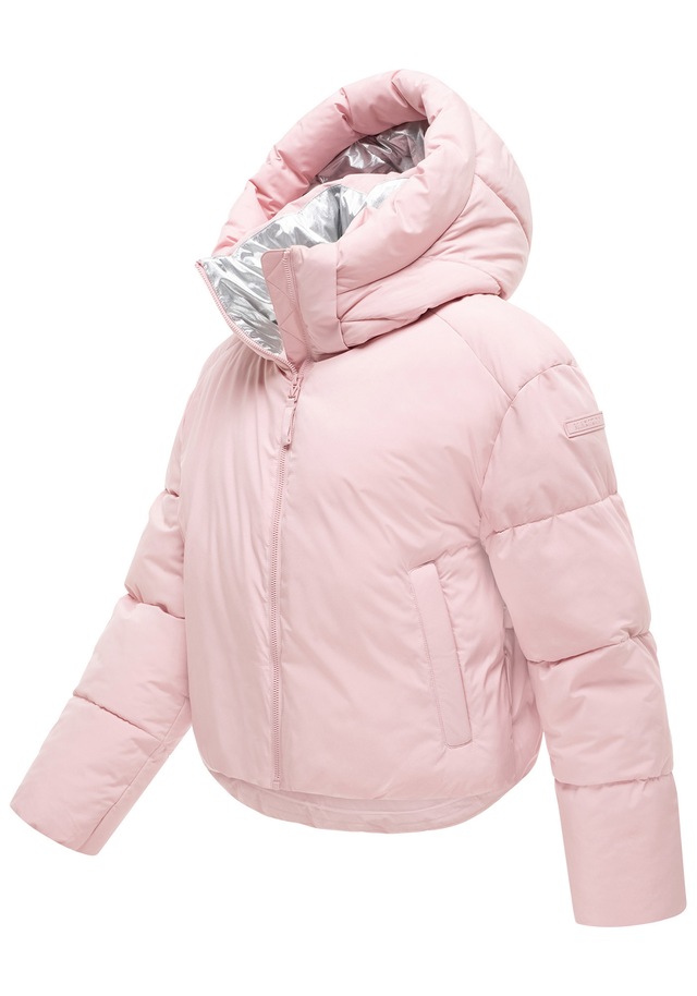 Marikoo Winterjacke »Zilvaa« mit Kapuze Damen Steppjacke mit Kapuze in Daunenoptik warm und leicht