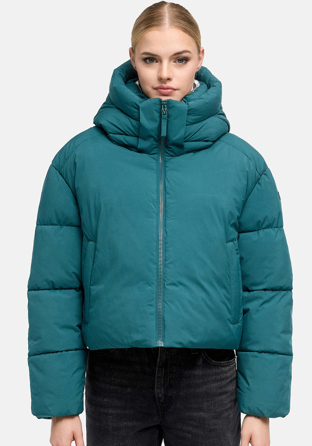 Marikoo Winterjacke »Zilvaa« mit Kapuze Damen Steppjacke mit Kapuze in Daunenoptik warm und leicht