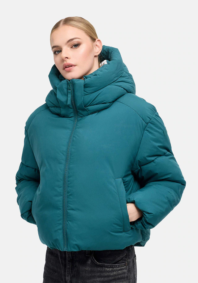 Marikoo Winterjacke »Zilvaa« mit Kapuze Damen Steppjacke mit Kapuze in Daunenoptik warm und leicht
