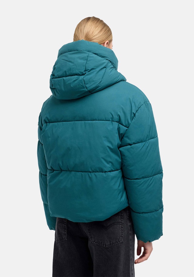 Marikoo Winterjacke »Zilvaa« mit Kapuze Damen Steppjacke mit Kapuze in Daunenoptik warm und leicht