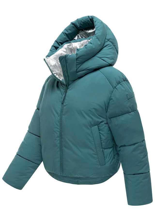 Marikoo Winterjacke »Zilvaa« mit Kapuze Damen Steppjacke mit Kapuze in Daunenoptik warm und leicht