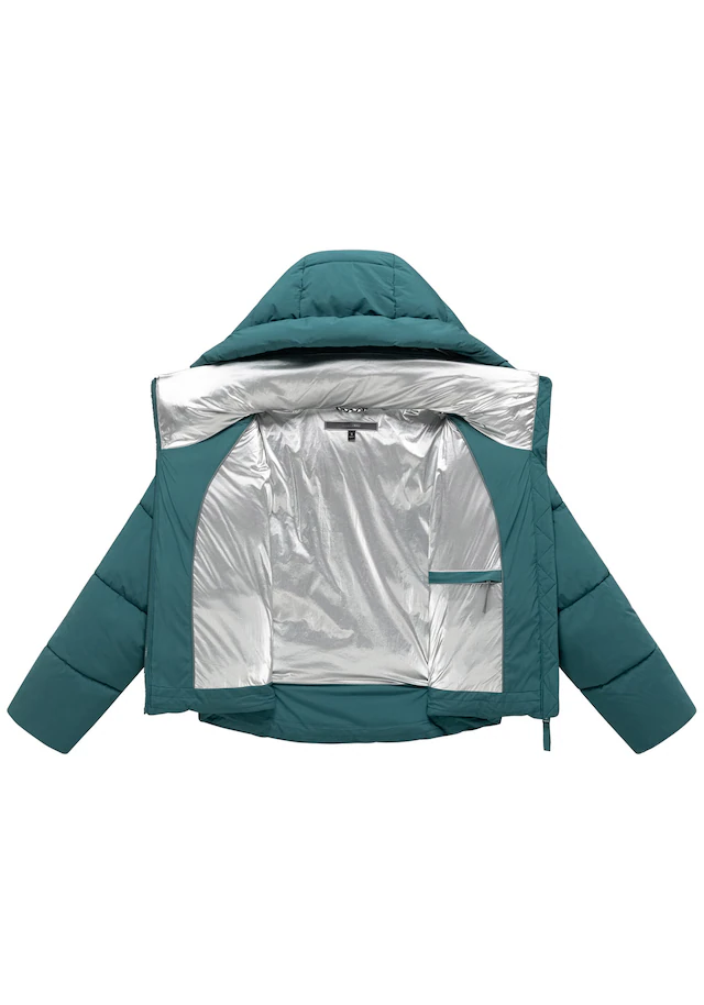 Marikoo Winterjacke »Zilvaa« mit Kapuze Damen Steppjacke mit Kapuze in Daunenoptik warm und leicht