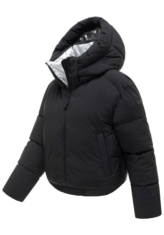 Marikoo Winterjacke »Zilvaa« mit Kapuze Damen Steppjacke mit Kapuze in Daunenoptik warm und leicht