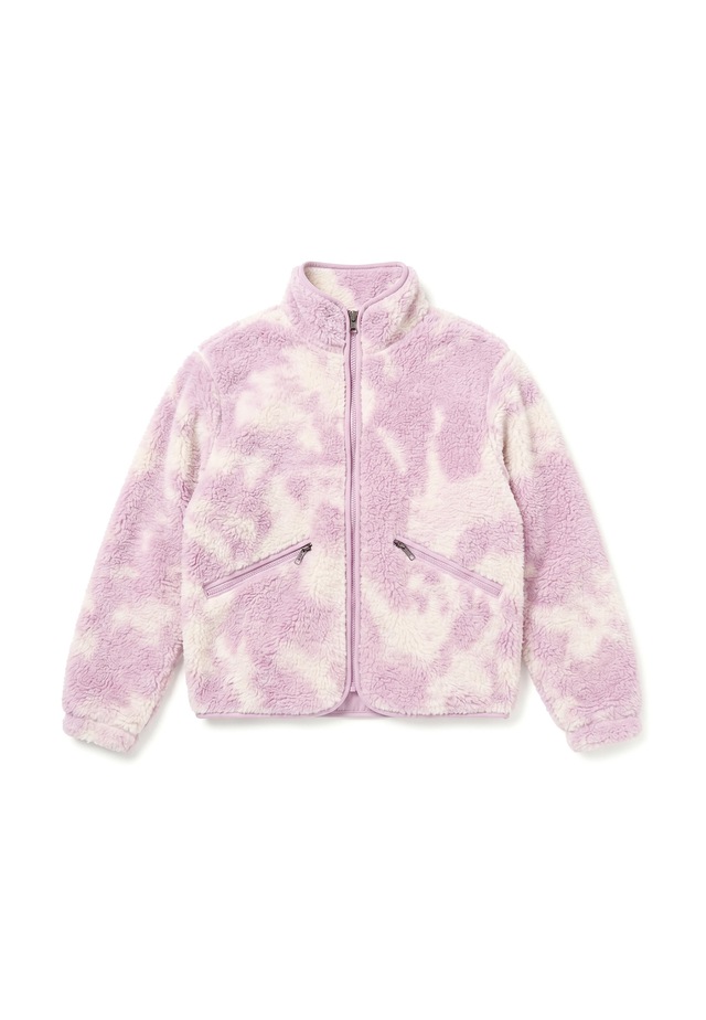 URBAN CLASSICS Fleecejacke »Urban Classics Ladies Printed Sherpa Jacket« 1 Stk. tlg. ohne Kapuze