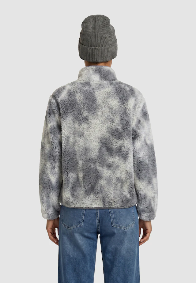 URBAN CLASSICS Fleecejacke »Urban Classics Ladies Printed Sherpa Jacket« 1 Stk. tlg. ohne Kapuze