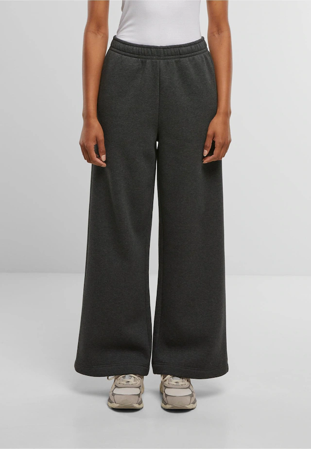URBAN CLASSICS Jogginghose »Urban Classics Ladies Fluffy Wideleg Trackpants«