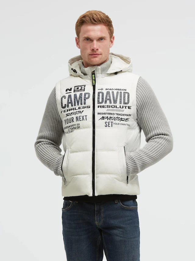 CAMP DAVID Winterjacke mit Kapuze mit abnehmbaren Ärmeln