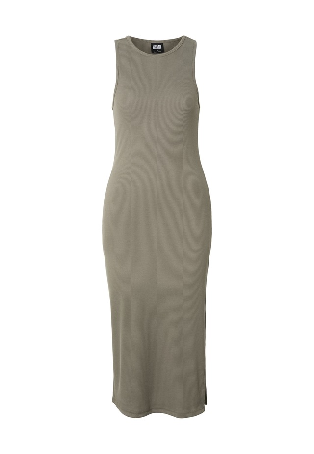 URBAN CLASSICS A-Linien-Kleid »Urban Classics Ladies Long Racerback Rib Dress« 1 tlg.