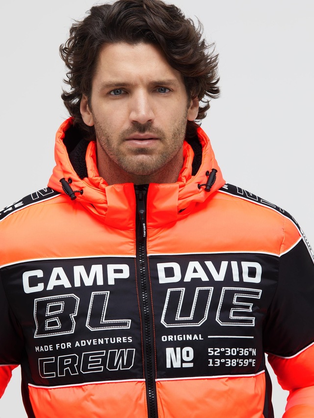 CAMP DAVID Winterjacke mit Kapuze mit abtrennbarer Kapuze