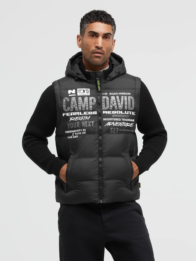 CAMP DAVID Winterjacke mit Kapuze mit abnehmbaren Ärmeln