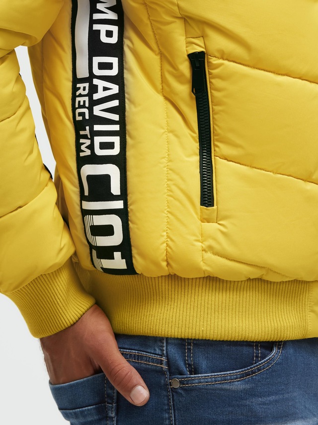 CAMP DAVID Winterjacke ohne Kapuze mit Reißverschluss an den Einschubtaschen