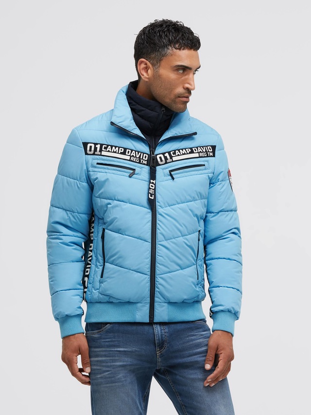 CAMP DAVID Winterjacke ohne Kapuze mit Reißverschluss an den Einschubtaschen