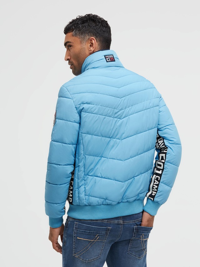 CAMP DAVID Winterjacke ohne Kapuze mit Reißverschluss an den Einschubtaschen