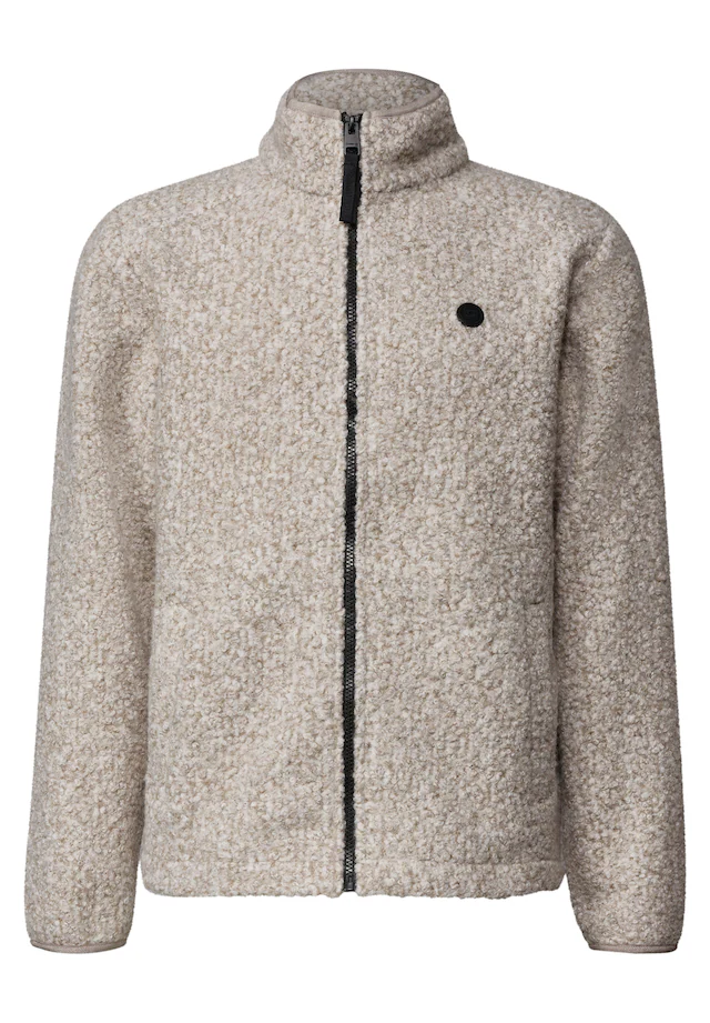 STREET ONE MEN Fellimitatjacke ohne Kapuze in Unifarbe