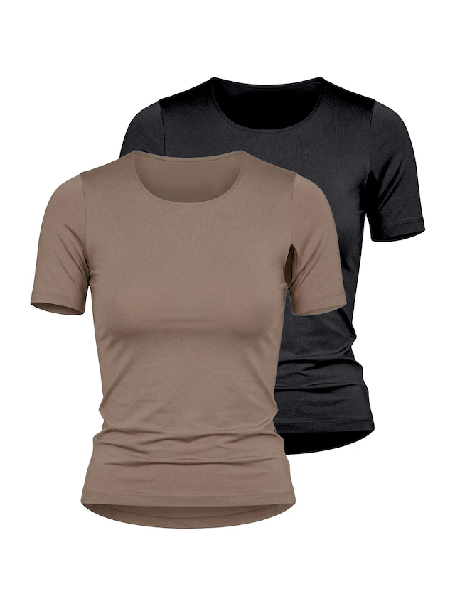 Nina Von C. Unterhemd »2er Pack Halbarm Shirt Seide&Modal« 2 Stück, 2 Stk.