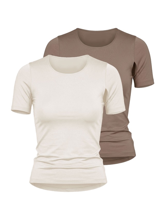 Nina Von C. Unterhemd »2er Pack Halbarm Shirt Seide&Modal« 2 Stück, 2 Stk.