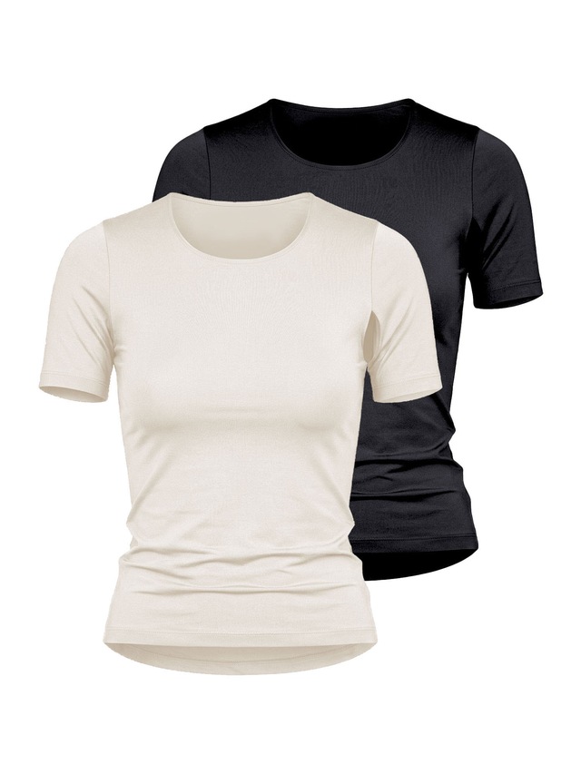 Nina Von C. Unterhemd »2er Pack Halbarm Shirt Seide&Modal« 2 Stück, 2 Stk.