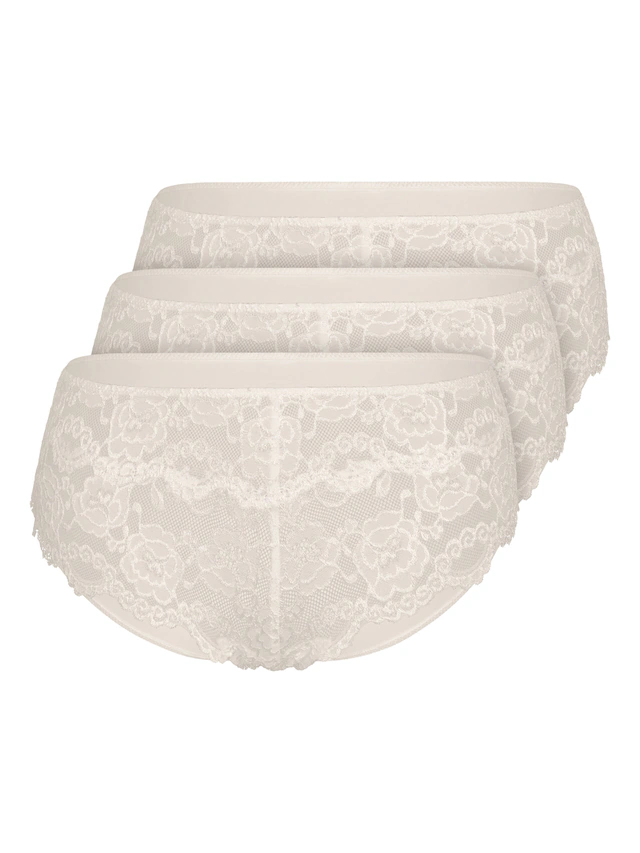 Sassa Panty »3er Pack Panty Classic Lace« 3 Stück, 3 Stk.