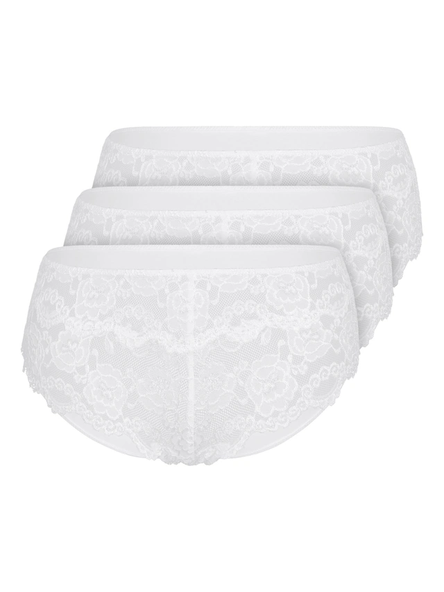 Sassa Panty »3er Pack Panty Classic Lace« 3 Stück, 3 Stk.