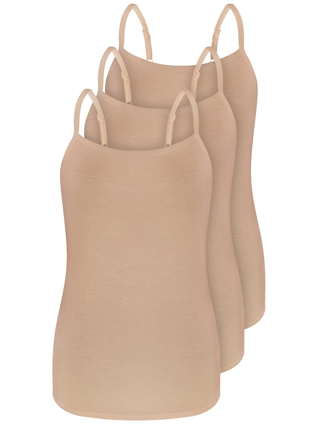 Sassa Achseltop »3er Pack Spaghetti Top Lovely Skin« 3 Stück, 3 Stk.