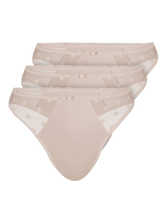 Sassa String »3er Pack String DOTTED MESH« 3 Stück, 3 Stk.