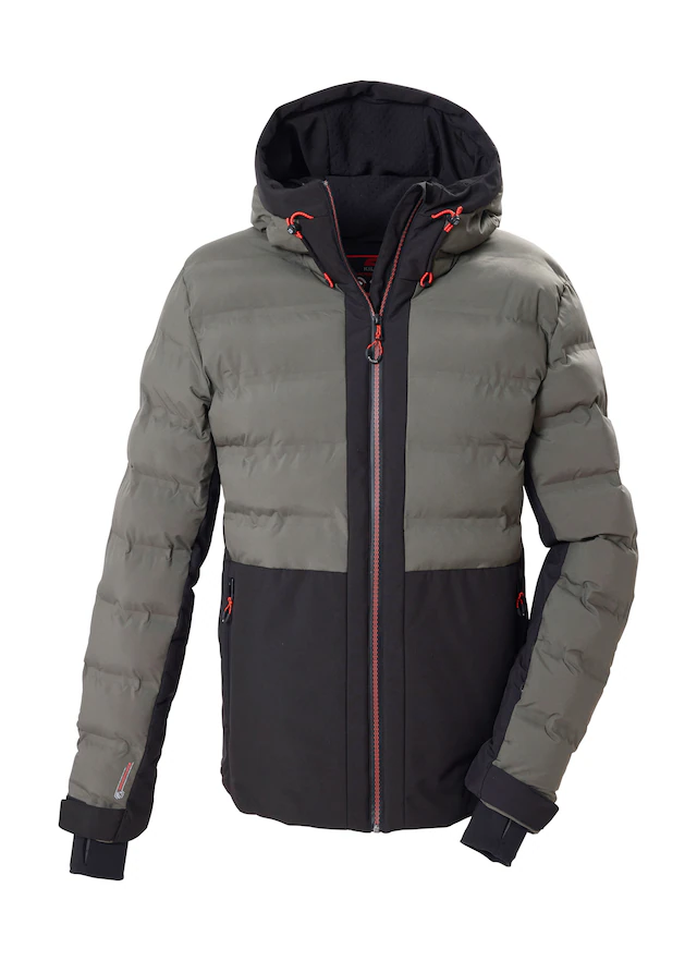 Killtec Skijacke »KSW 67 MN SKI JCKT« Winddichte, wasserabweisende Skijacke mit Hybridoptik