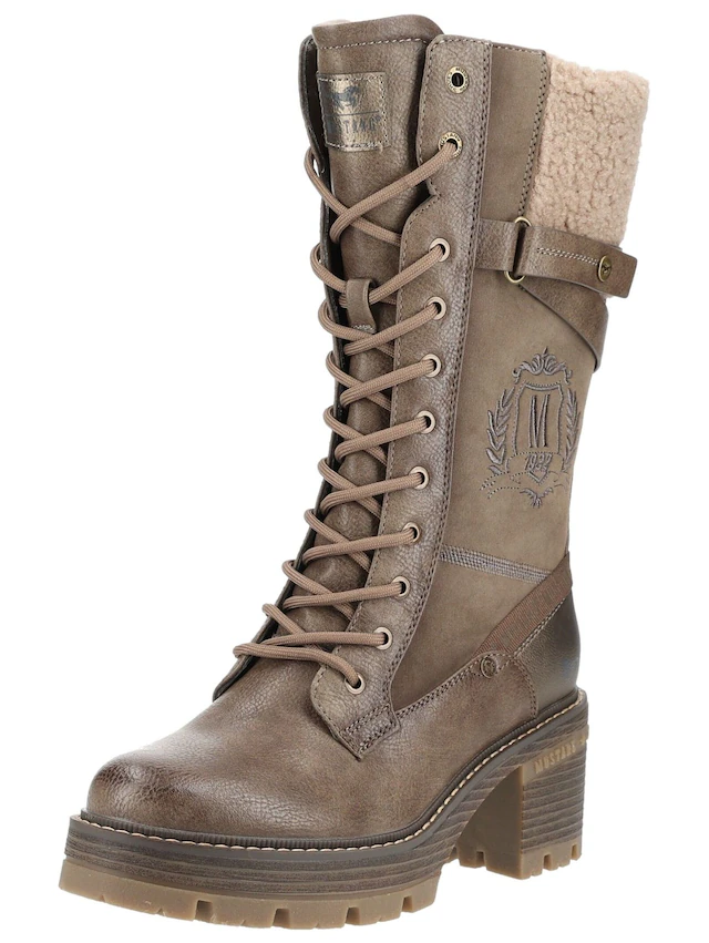 Mustang Shoes Schnürstiefel »Mustang Shoes Stiefel Lederimitat/Textil«