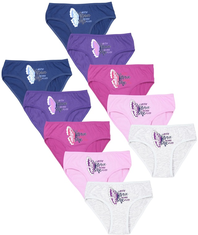 TupTam Slip »Slips Mädchen Slips mit Aufdruck 10er Pack«
