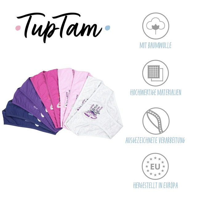 TupTam Slip »Slips Mädchen Slips mit Aufdruck 10er Pack«