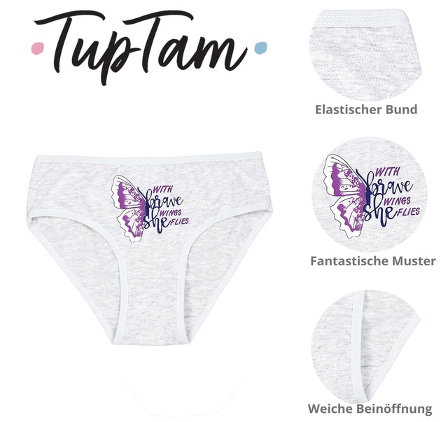 TupTam Slip »Slips Mädchen Slips mit Aufdruck 10er Pack«