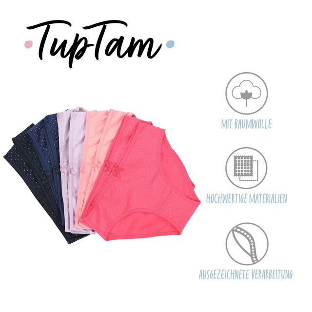 TupTam Slip »Slips Mädchen Slips mit Aufdruck 10er Pack«
