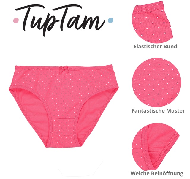 TupTam Slip »Slips Mädchen Slips mit Aufdruck 10er Pack«
