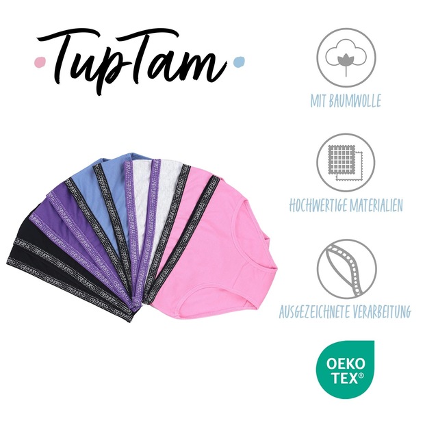 TupTam Slip »Slips Mädchen Slips mit Aufdruck 10er Pack«