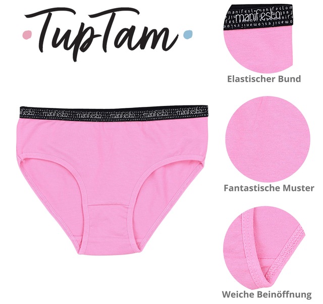 TupTam Slip »Slips Mädchen Slips mit Aufdruck 10er Pack«
