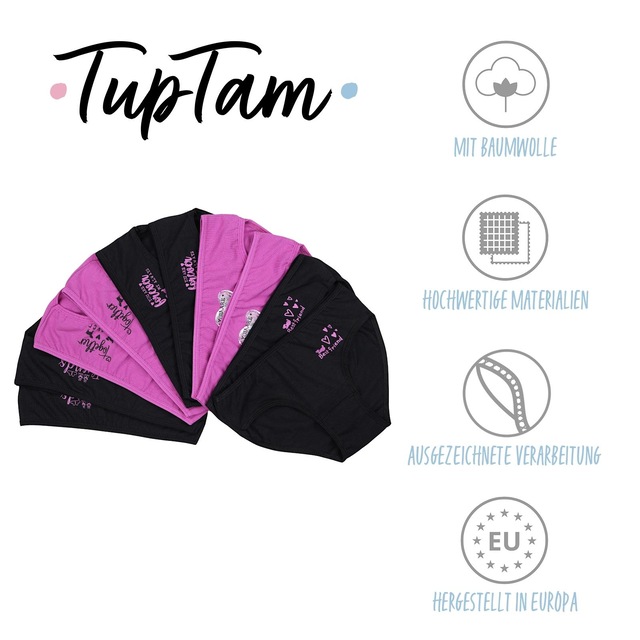 TupTam Slip »Slips Mädchen Slips mit Aufdruck 10er Pack«