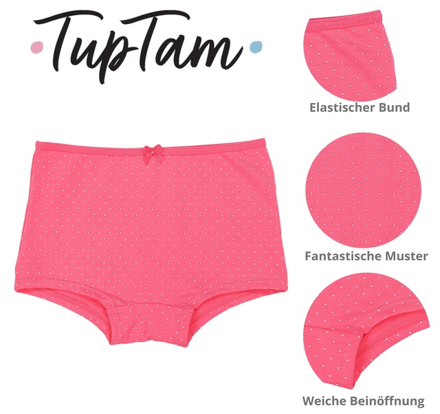 TupTam Slip »Slips Mädchen Slips mit Aufdruck 10er Pack«