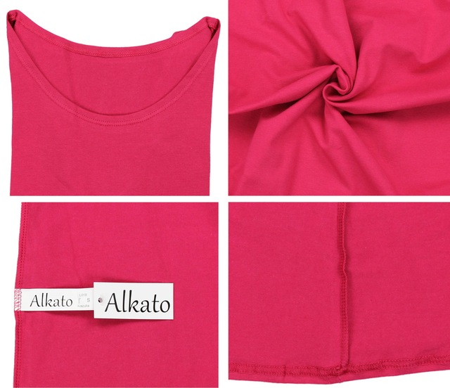 ALKATO Langarmshirt »Damenshirt Alkato Damen Langarm Shirt mit O-Ausschnitt«