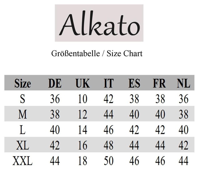 ALKATO Langarmshirt »Damenshirt Alkato Damen Langarm Shirt mit O-Ausschnitt«