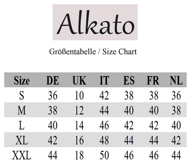 ALKATO Langarmshirt »Damenshirt Alkato Damen Langarm Shirt mit O-Ausschnitt«