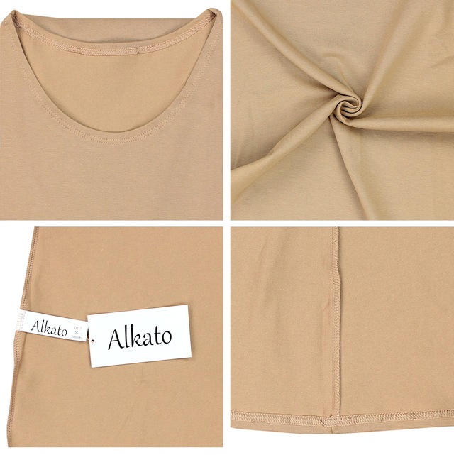 ALKATO Langarmshirt »Damenshirt Alkato Damen Langarm Shirt mit O-Ausschnitt«