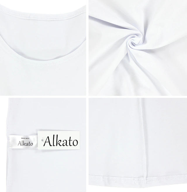 ALKATO Langarmshirt »Damenshirt Alkato Damen Langarm Shirt mit O-Ausschnitt«